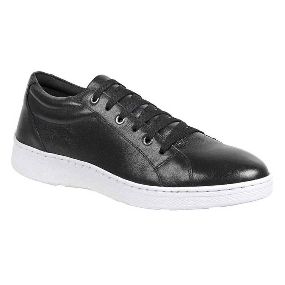 Sandro Magic Black Perforated Toe Six Eyelet Low Top Sneakers In Dark Navy Sz9us